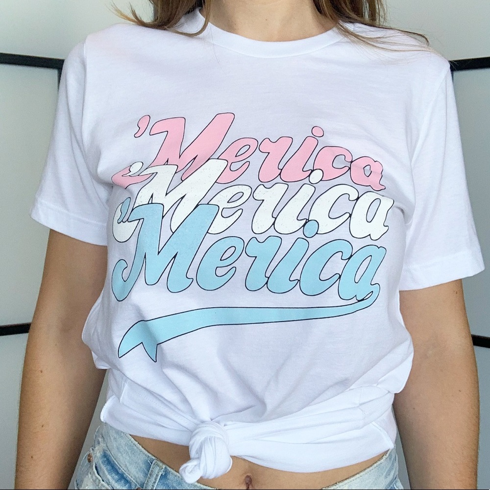 'Merica Pastel Graphic Tee
